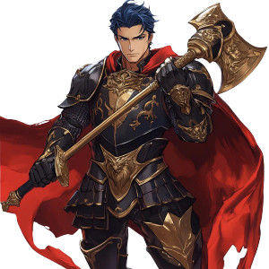 Hector Fire Emblem Portrait Vinyl Car Decal Sticker – Waterproof & UV-Resistant 4.0"