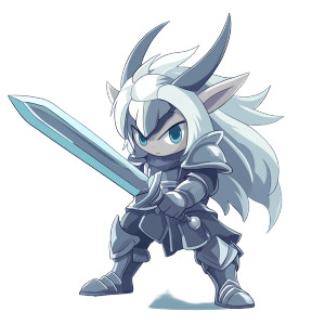 Horn Nose Sword Boy Vinyl Car Decal Sticker – Waterproof & UV-Resistant 4.0" Horn Nose Sword Boy Vinyl Car Decal Sticker – Waterproof & UV-Resistant 4.0"