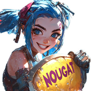 Jinx Shield Nougat Vinyl Car Decal Sticker – Waterproof & UV-Resistant 4.0"