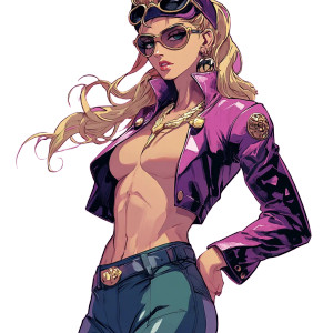 Jojo Bizarre Masculine Woman Vinyl Car Decal Sticker – Waterproof & UV-Resistant 4.0"