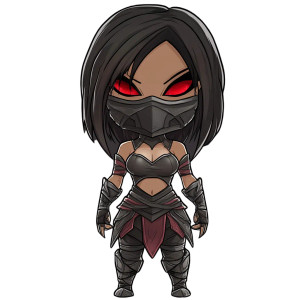 Mileena Chibi Torso Emote Vinyl Car Decal Sticker – Waterproof & UV-Resistant 4.0" Mileena Chibi Torso Emote Vinyl Car Decal Sticker – Waterproof & UV-Resistant 4.0"