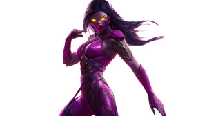 Mileena Fuchsia Moonlight Pink Armor Vinyl Car Decal Sticker – Waterproof & UV-Resistant 7.14"