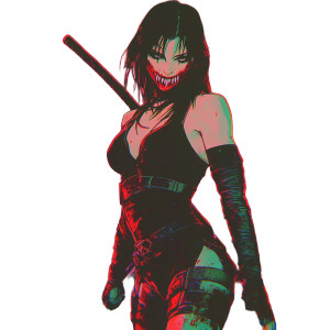 Mileena Retro Anime Victory Vinyl Car Decal Sticker – Waterproof & UV-Resistant 4.0"