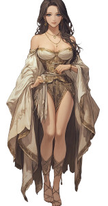 Octopath Brunette Blue Eyes Vinyl Car Decal Sticker – Waterproof & UV-Resistant 4.0"