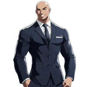 One Punch Politician Suit Vinyl Car Decal Sticker – Waterproof & UV-Resistant 4.0"