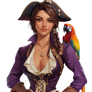 Pirate Captain Portrait Vinyl Car Decal Sticker – Waterproof & UV-Resistant 4.0" Pirate Captain Portrait Vinyl Car Decal Sticker – Waterproof & UV-Resistant 4.0"
