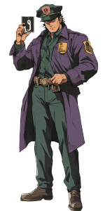 Police Detective Jojo Style Vinyl Car Decal Sticker – Waterproof & UV-Resistant 4.0"