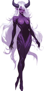 Purple Demon Woman Anime Vinyl Car Decal Sticker – Waterproof & UV-Resistant 4.0" Purple Demon Woman Anime Vinyl Car Decal Sticker – Waterproof & UV-Resistant 4.0"