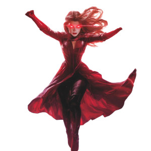 Scarlet Witch Powered Up Vinyl Car Decal Sticker – Waterproof & UV-Resistant 4.0"