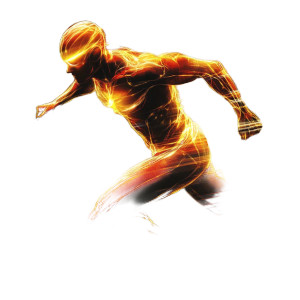Superhero Speed Running Vinyl Car Decal Sticker – Waterproof & UV-Resistant 4.0"