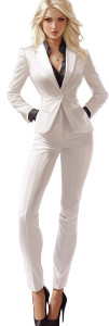 White Suit Blonde Career Woman Vinyl Car Decal Sticker – Waterproof & UV-Resistant 4.0" White Suit Blonde Career Woman Vinyl Car Decal Sticker – Waterproof & UV-Resistant 4.0"