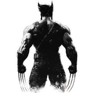 Wolverine Xmen Blackwhite Backview Vinyl Car Decal Sticker – Waterproof & UV-Resistant 4.0"