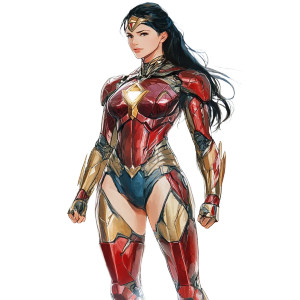 Wonder Woman Iron Man Anime Vinyl Car Decal Sticker – Waterproof & UV-Resistant 4.0" Wonder Woman Iron Man Anime Vinyl Car Decal Sticker – Waterproof & UV-Resistant 4.0"