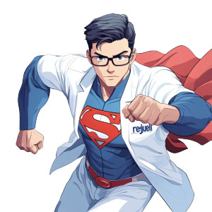 Young Man Doctor Superman Vinyl Car Decal Sticker – Waterproof & UV-Resistant 4.0" Young Man Doctor Superman Vinyl Car Decal Sticker – Waterproof & UV-Resistant 4.0"