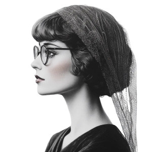 1920S Female Everyday Attire Vinyl Car Decal Sticker – Waterproof & UV-Resistant 4.0"