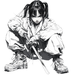 Anime Girl Katana Kick Vinyl Car Decal Sticker – Waterproof & UV-Resistant 4.0" Anime Girl Katana Kick Vinyl Car Decal Sticker – Waterproof & UV-Resistant 4.0"