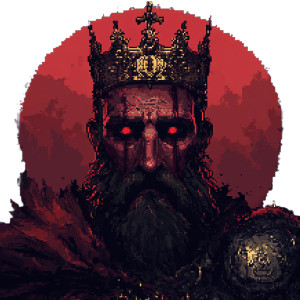 Antichrist Knight Pixel Portrait Vinyl Car Decal Sticker – Waterproof & UV-Resistant 4.0"