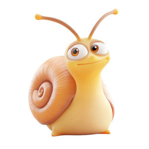 Cute Snail Annoyed 3D Vinyl Car Decal Sticker – Waterproof & UV-Resistant 4.0"