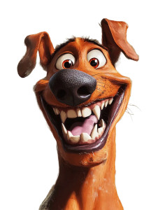 Disney Dogs Laughing Vinyl Car Decal Sticker – Waterproof & UV-Resistant 4.0"