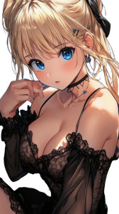 Kuroisan Jujutsu Kaisen Girl Ponytail Vinyl Car Decal Sticker – Waterproof & UV-Resistant 4.0"