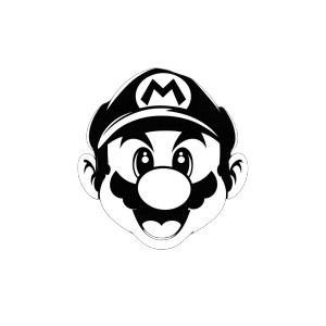 Mario Happy Face Silhouette Vinyl Car Decal Sticker – Waterproof & UV-Resistant 4.0" Mario Happy Face Silhouette Vinyl Car Decal Sticker – Waterproof & UV-Resistant 4.0"