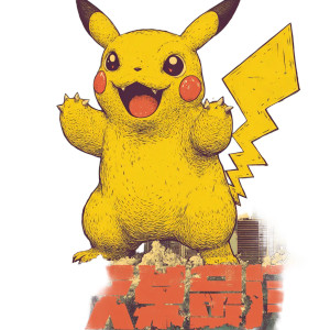 Pikachu Vintage Kaiju Vinyl Car Decal Sticker – Waterproof & UV-Resistant 4.0" Pikachu Vintage Kaiju Vinyl Car Decal Sticker – Waterproof & UV-Resistant 4.0"