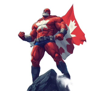 Super Canadian Rocks Hard Vinyl Car Decal Sticker – Waterproof & UV-Resistant 4.0"