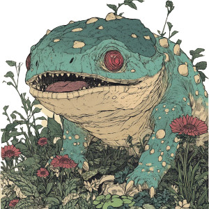 Venusaur Junji Ito Style Vinyl Car Decal Sticker – Waterproof & UV-Resistant 4.0"