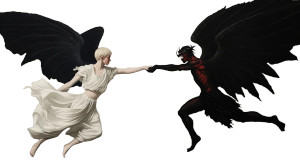 Angel Demons Battlefield War Vinyl Car Decal Sticker – Waterproof & UV-Resistant 7.14"