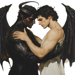 Angel Devil Together Vinyl Car Decal Sticker – Waterproof & UV-Resistant 4.0" Angel Devil Together Vinyl Car Decal Sticker – Waterproof & UV-Resistant 4.0"