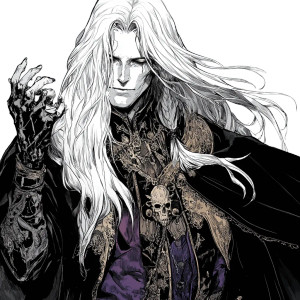 Necromancer White Hair Comic Vinyl Car Decal Sticker – Waterproof & UV-Resistant 4.0"