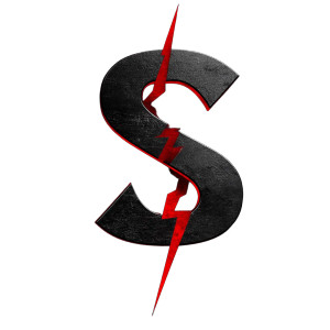 Black S Red Lightning Vinyl Car Decal Sticker – Waterproof & UV-Resistant 4.0"