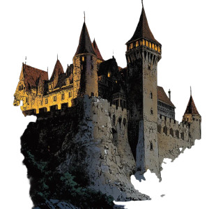 Corvin Castle Transylvania Night Vinyl Car Decal Sticker – Waterproof & UV-Resistant 4.0"