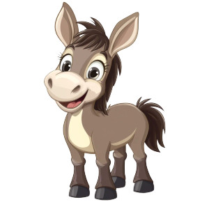 Cute Donkey Cartoon Vector Vinyl Car Decal Sticker – Waterproof & UV-Resistant 4.0" Cute Donkey Cartoon Vector Vinyl Car Decal Sticker – Waterproof & UV-Resistant 4.0"