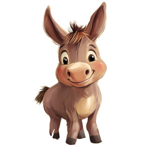 Cute Farm Donkey Vinyl Car Decal Sticker – Waterproof & UV-Resistant 4.0" Cute Farm Donkey Vinyl Car Decal Sticker – Waterproof & UV-Resistant 4.0"