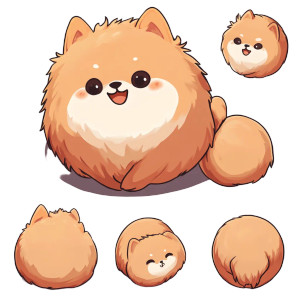 Cute Pomeranian Chibi Vinyl Car Decal Sticker – Waterproof & UV-Resistant 4.0" Cute Pomeranian Chibi Vinyl Car Decal Sticker – Waterproof & UV-Resistant 4.0"