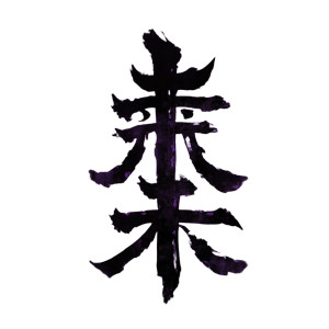 Demonic Kanji Black Fire Vinyl Car Decal Sticker – Waterproof & UV-Resistant 4.0"