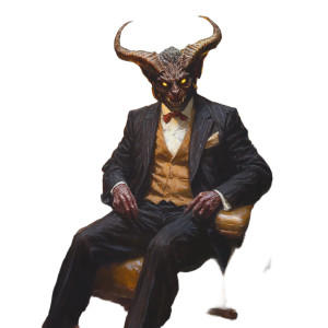 Demon Suit Office Hudson Vinyl Car Decal Sticker – Waterproof & UV-Resistant 4.0"
