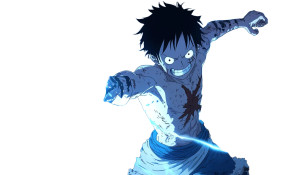 Electric One Piece Character Vinyl Car Decal Sticker – Waterproof & UV-Resistant 6.85"