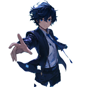 Genshin Persona Character Art Vinyl Car Decal Sticker – Waterproof & UV-Resistant 4.0"