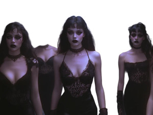 Gothic Cheerleaders School Hallway Vinyl Car Decal Sticker – Waterproof & UV-Resistant 5.31"