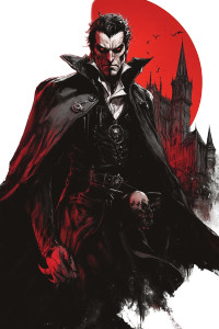 Halloween Dracula Gothic Fireplace Vinyl Car Decal Sticker – Waterproof & UV-Resistant 4.0"