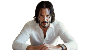 Keanu Reeves Office Zoom Vinyl Car Decal Sticker – Waterproof & UV-Resistant 7.14"