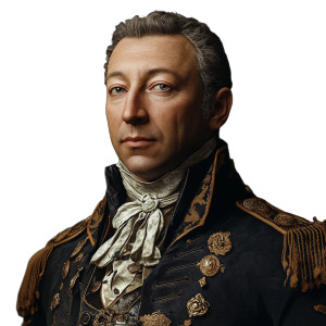 Marquis De Lafayette Realistic Vinyl Car Decal Sticker – Waterproof & UV-Resistant 4.0"