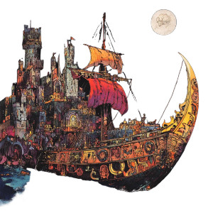 Medieval Ship Comic Kirby Vinyl Car Decal Sticker – Waterproof & UV-Resistant 4.0"