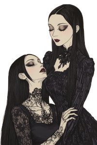 Morticia Lily Kago Vinyl Car Decal Sticker – Waterproof & UV-Resistant 4.0"