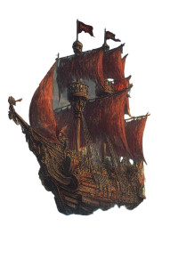 Pirate Ship Fantasy Medieval Vinyl Car Decal Sticker – Waterproof & UV-Resistant 4.0"