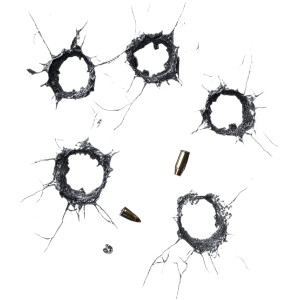 Realistic Bullet Holes Vinyl Car Decal Sticker – Waterproof & UV-Resistant 4.0"