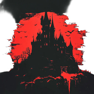 Red Black Dracula Castle Vinyl Car Decal Sticker – Waterproof & UV-Resistant 4.0" Red Black Dracula Castle Vinyl Car Decal Sticker – Waterproof & UV-Resistant 4.0"