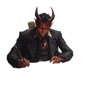 Scared Demonic Entity Portrait Vinyl Car Decal Sticker – Waterproof & UV-Resistant 4.0"